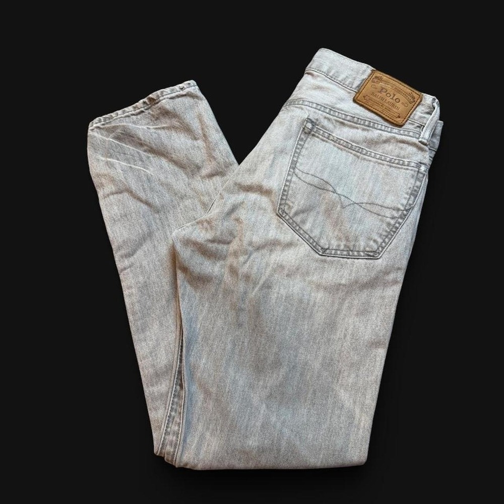 Polo Ralph Lauren gray Hampton straight preppy casual denim jeans 31x30